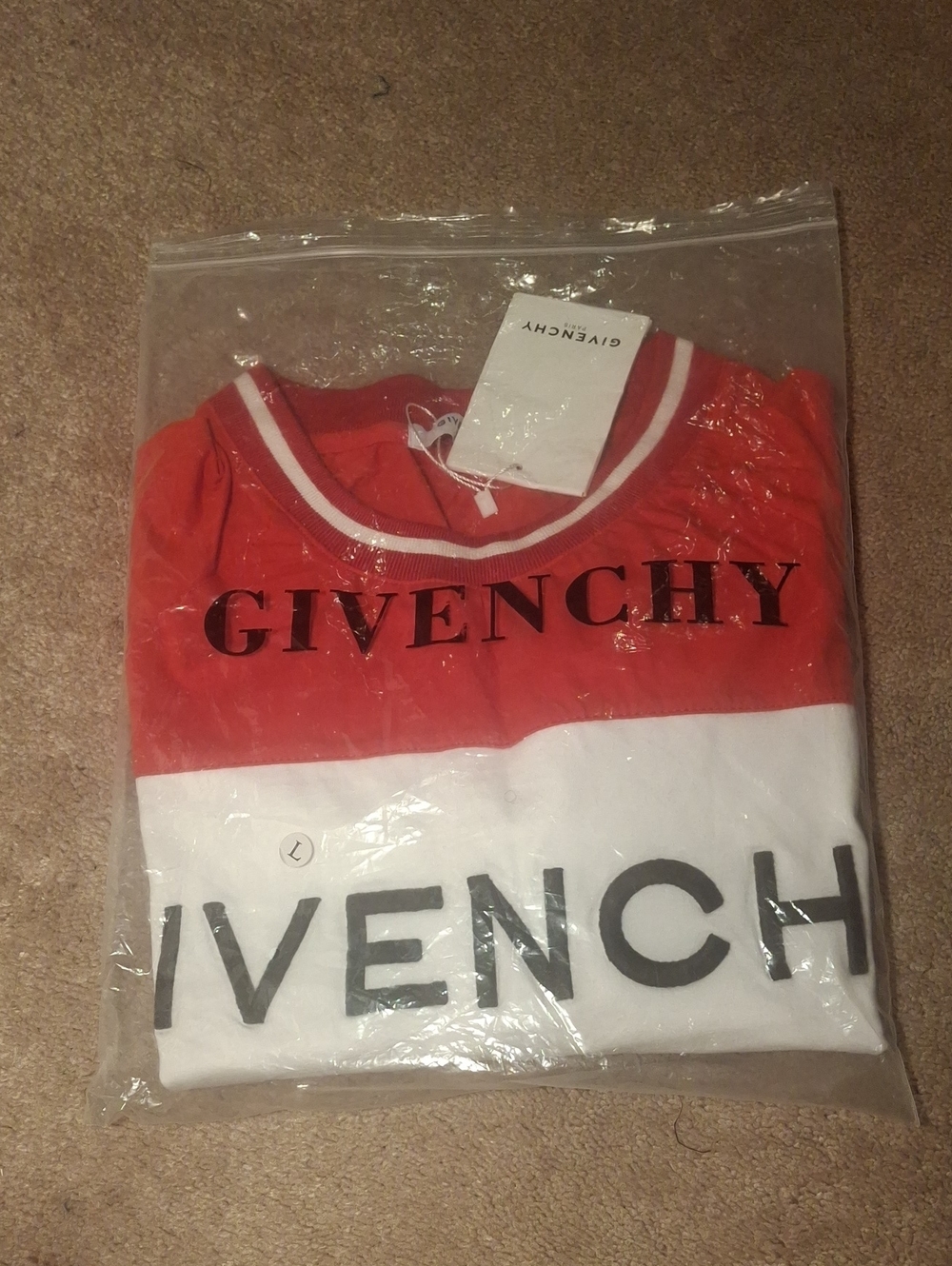 Givenchy Red Logo Band Tee - Picture 7 of 7